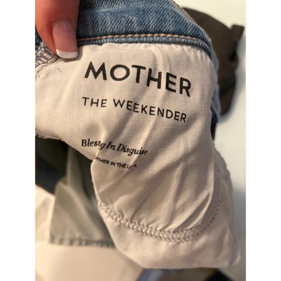 Mother High Waisted Weekender Skimp On The Run Size 27/4 - Picture 4 of 6